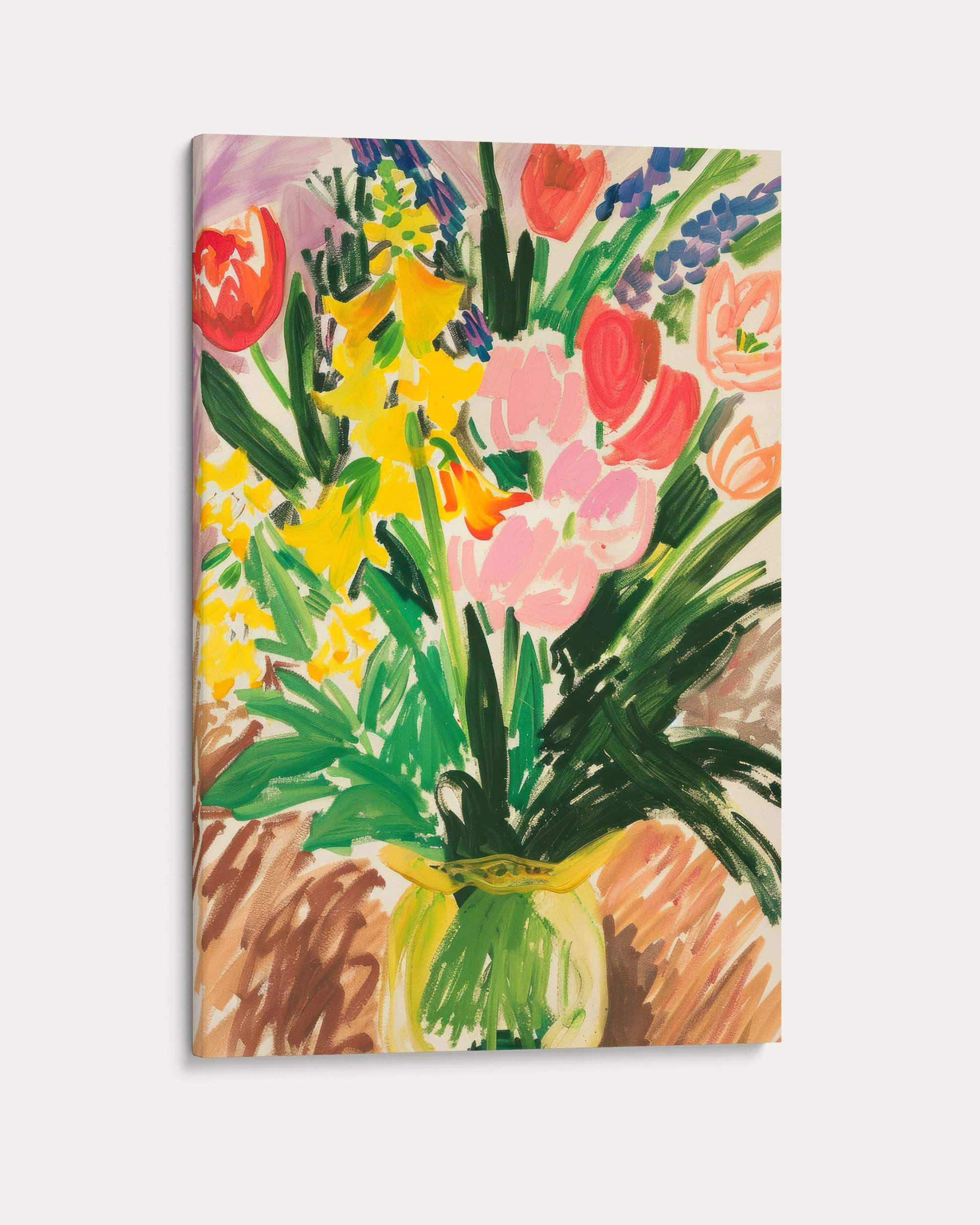 Colourful Flowers Sketch Wall Art
