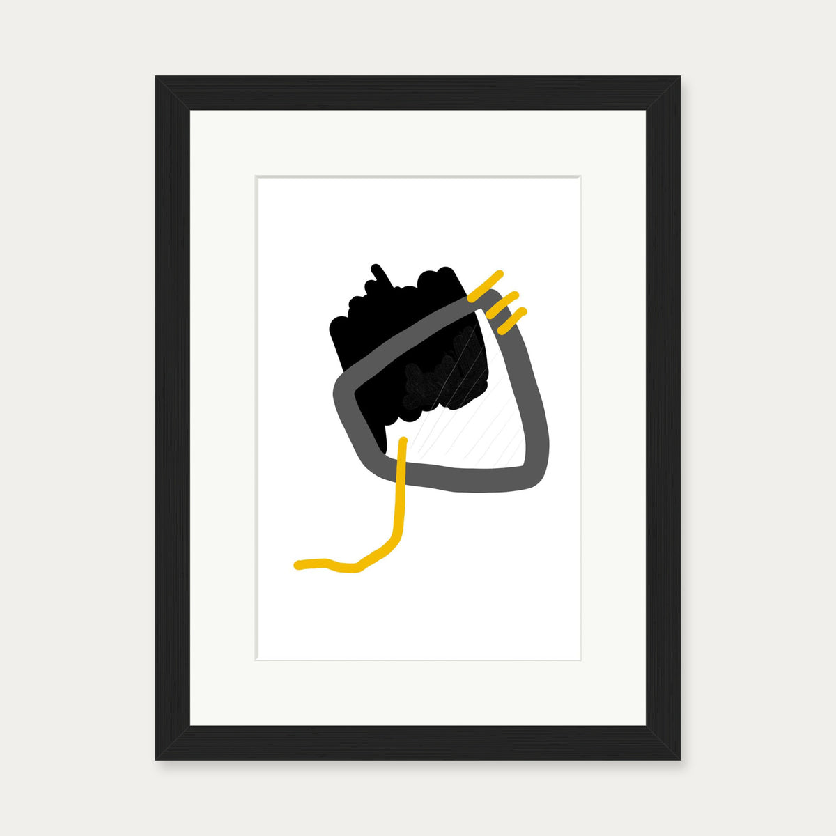 Contemporary 2 Art Print — 30 x 40 cm — Black Frame