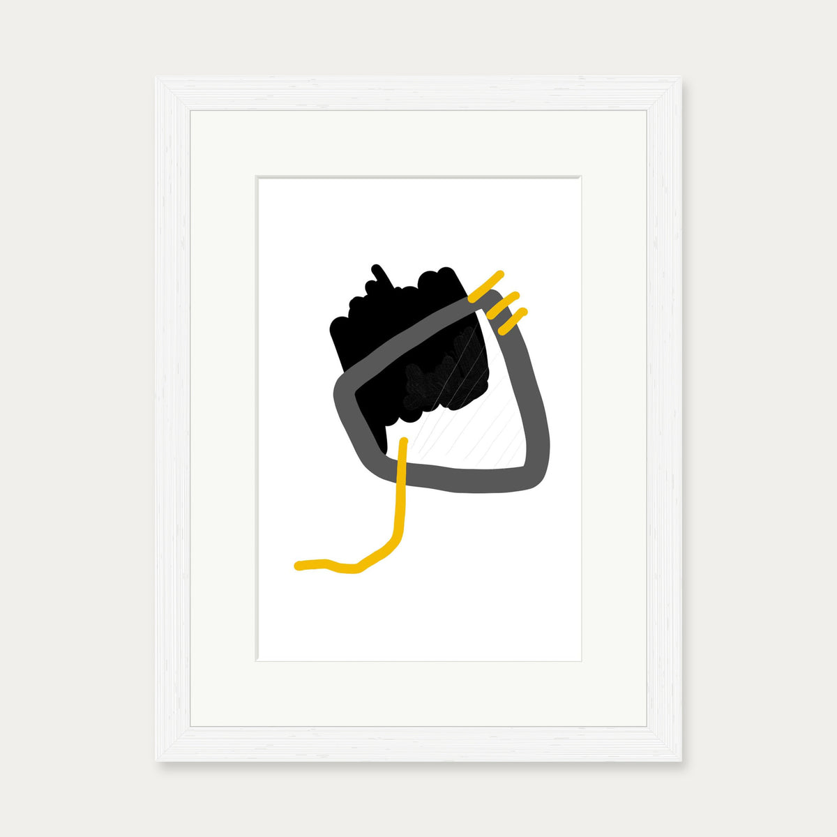 Contemporary 2 Art Print — 30 x 40 cm — White Frame
