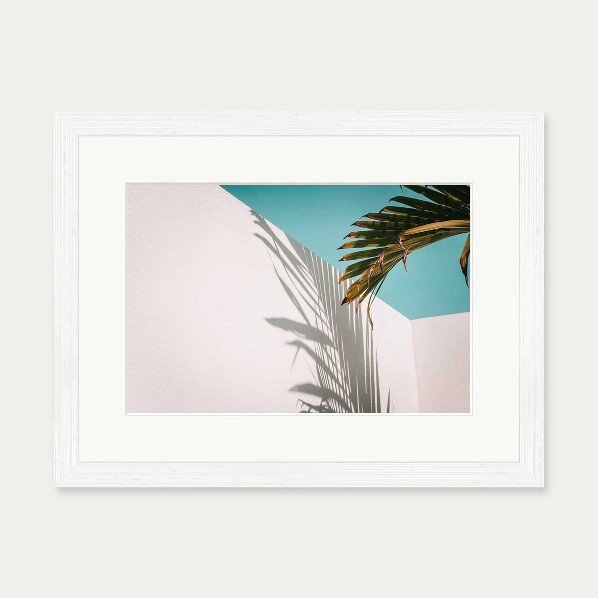 Contemporary View Wall Art Print — 30 x 40 cm — White Frame