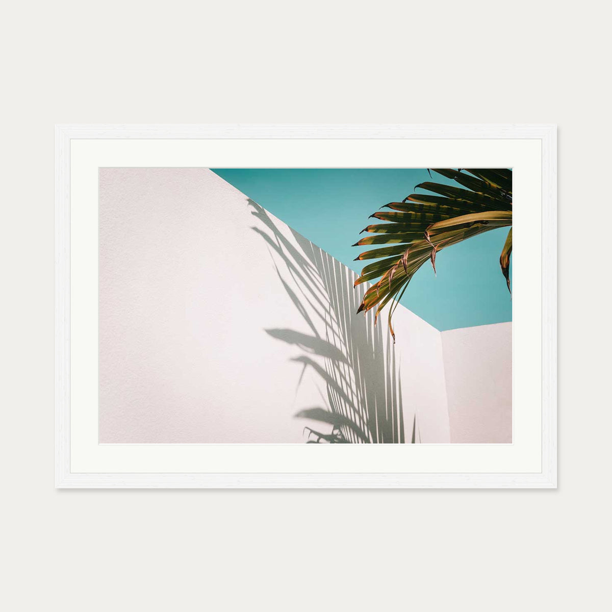 Contemporary View Wall Art Print — 50 x 70 cm — White Frame