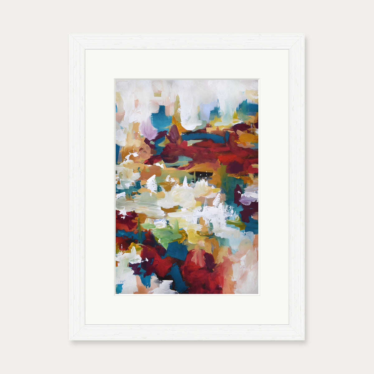 Abstract 412 Art Print — 30 x 40 cm — White Frame