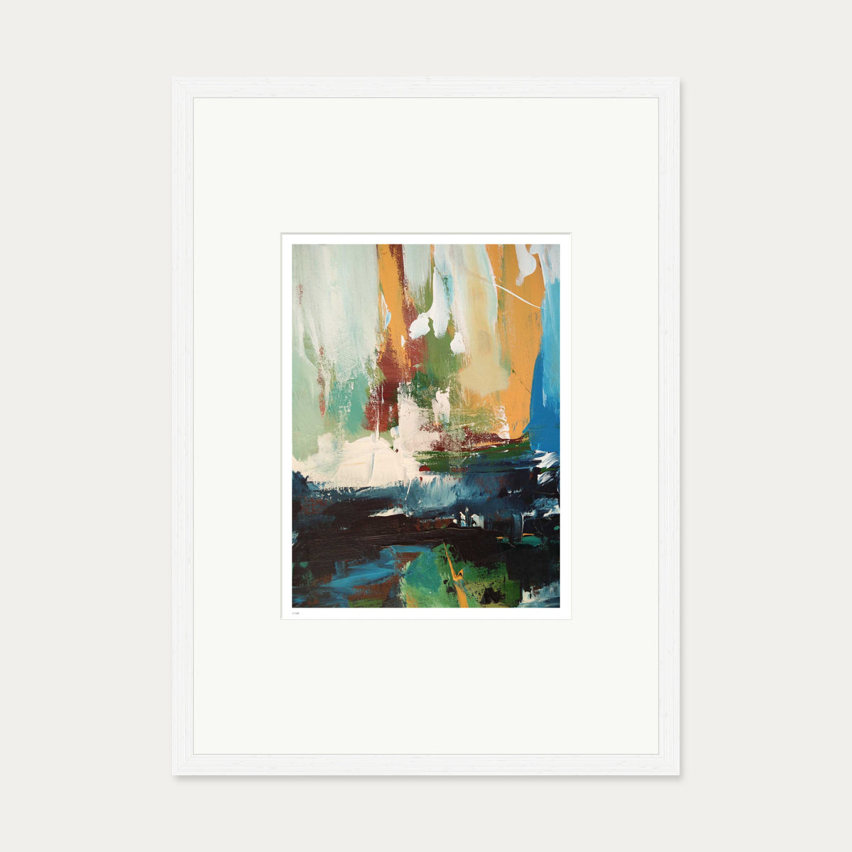 Colour Block 24 Limited Edition Print — 50 x 70 cm — White Frame