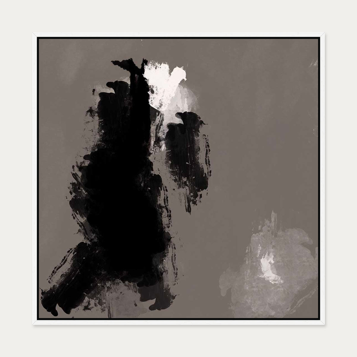 Dark Hues Canvas Art — 70 x 70 cm — White Frame