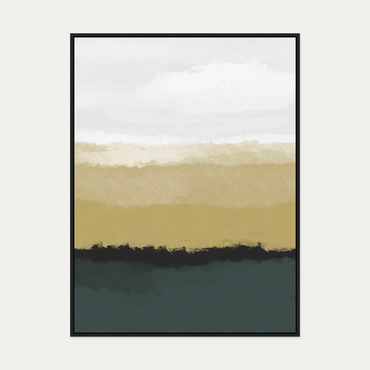 Dawn Canvas Art — 90 x 120 cm — Black Frame
