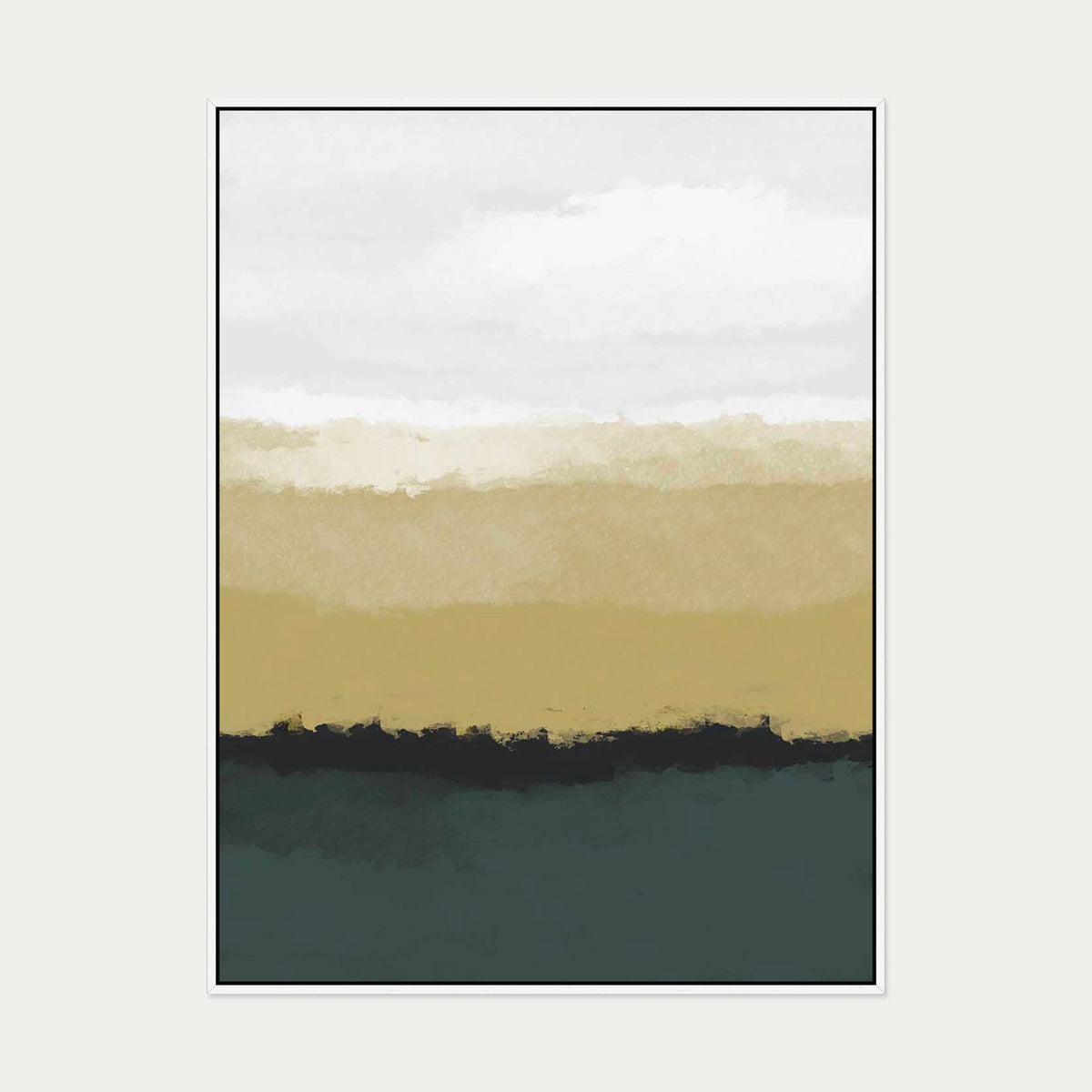 Dawn Canvas Art — 90 x 120 cm — White Frame