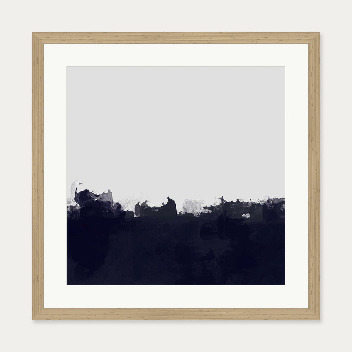 Dawn Break Art Print — 50 x 50 cm — Oak Frame