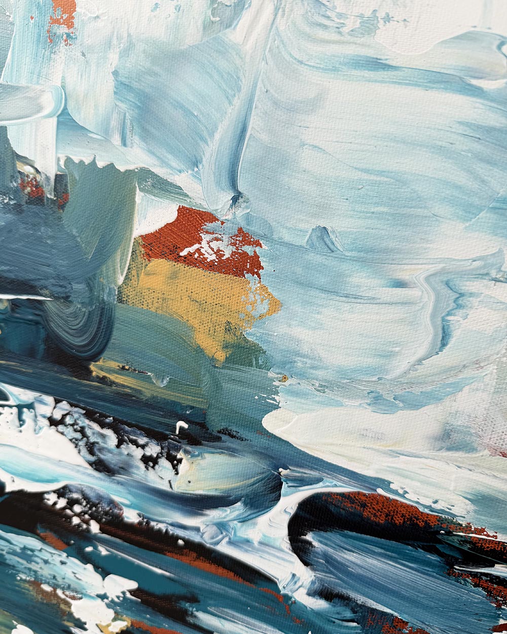 A Stroll Down By The Lake | Original Painting | 100x70cm
