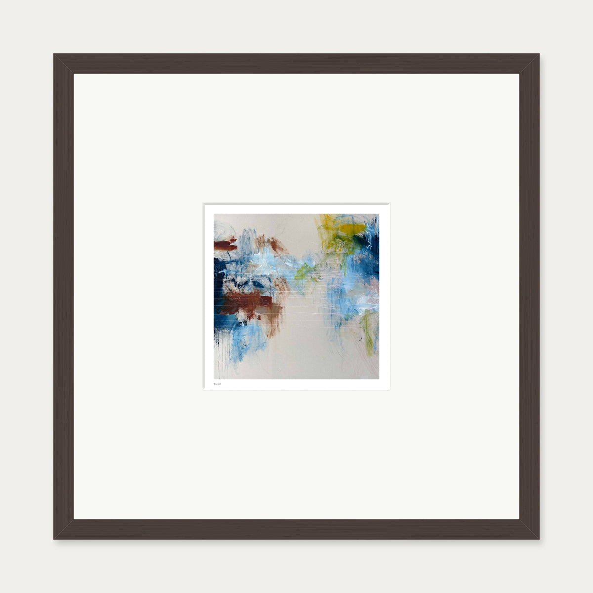 Distant Echo II Limited Edition Print — 50 x 50 cm — Brown Frame
