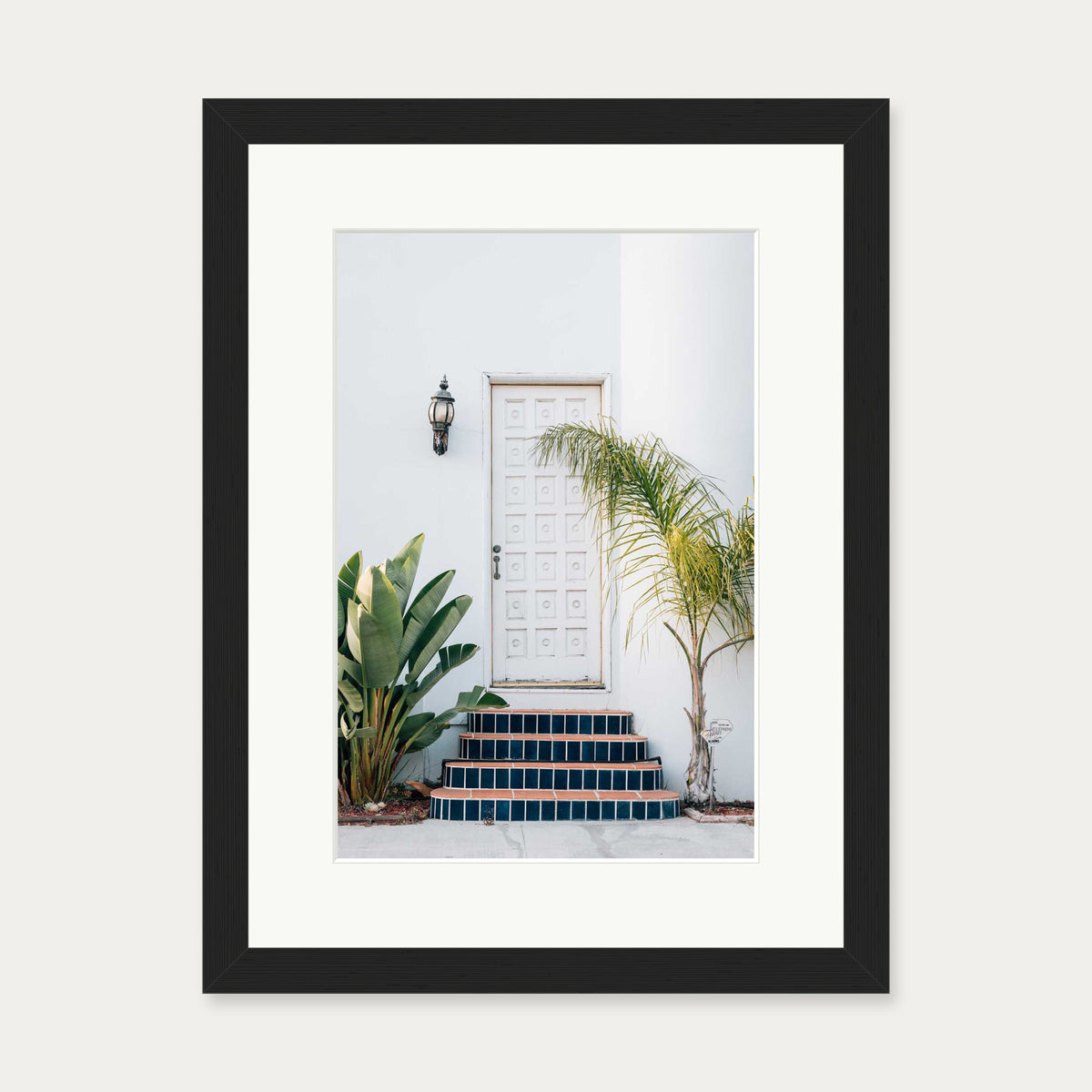 Door Tales II Art Print — 30 x 40 cm — Black Frame