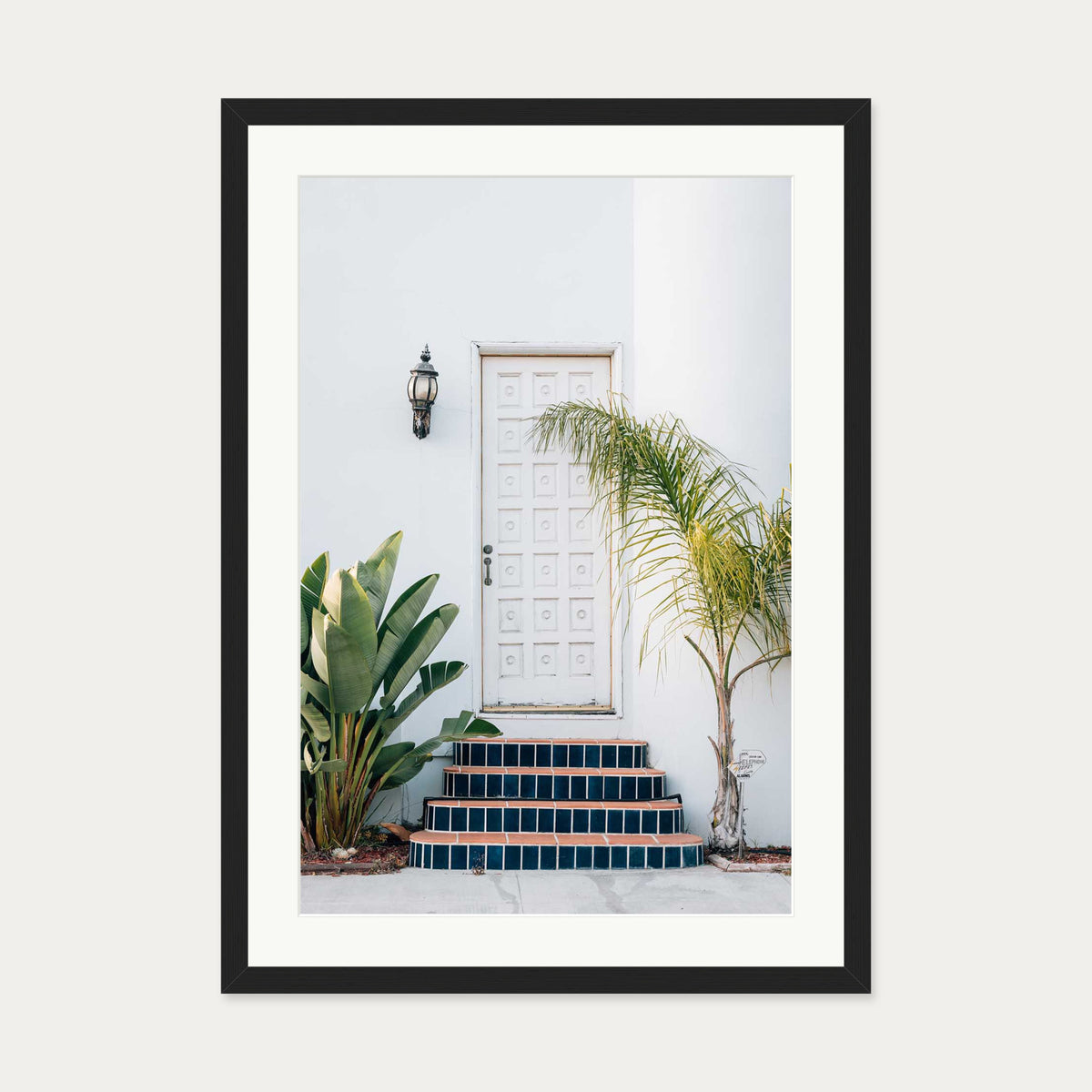 Door Tales II Art Print — 50 x 70 cm — Black Frame