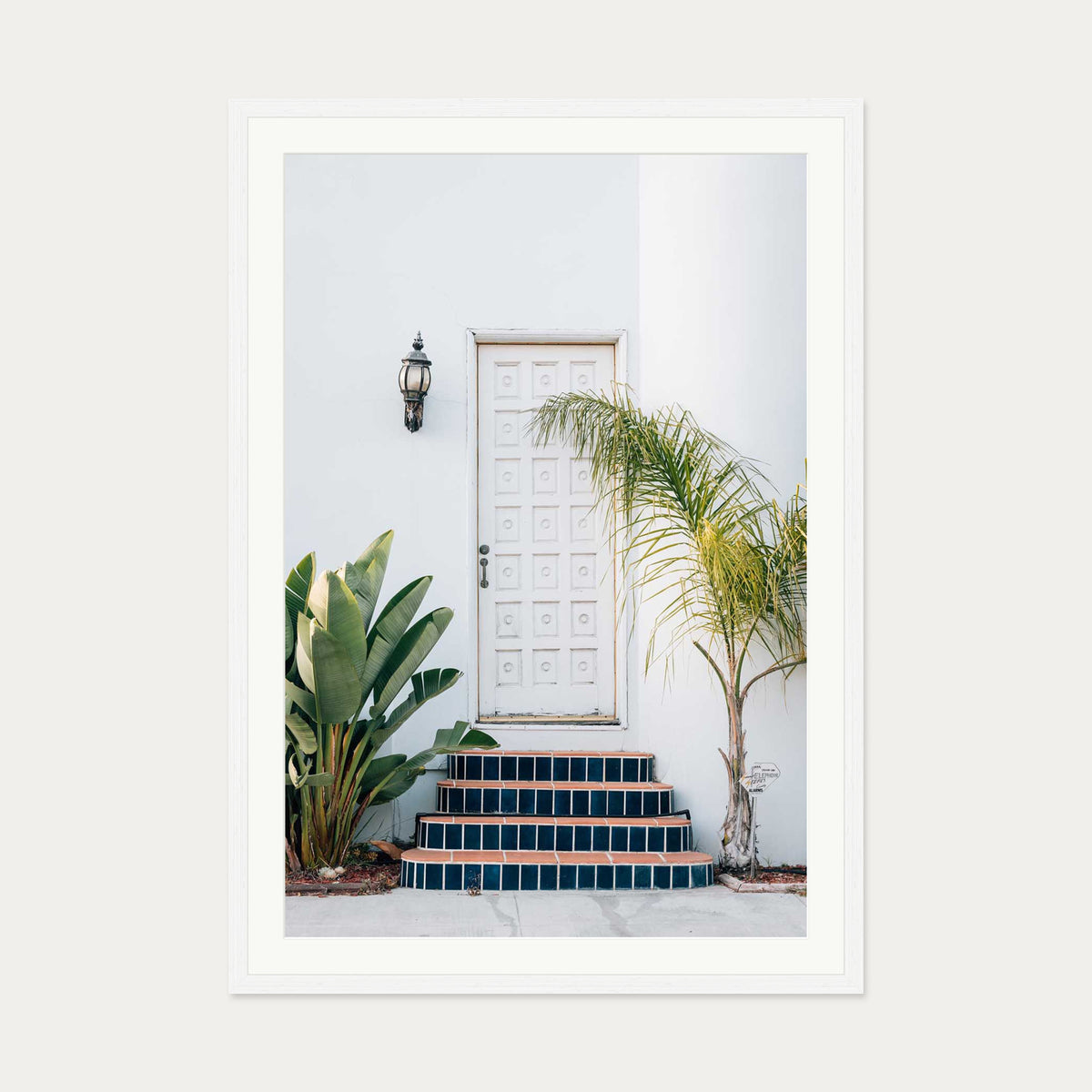 Door Tales II Art Print — 70 x 100 cm — White Frame