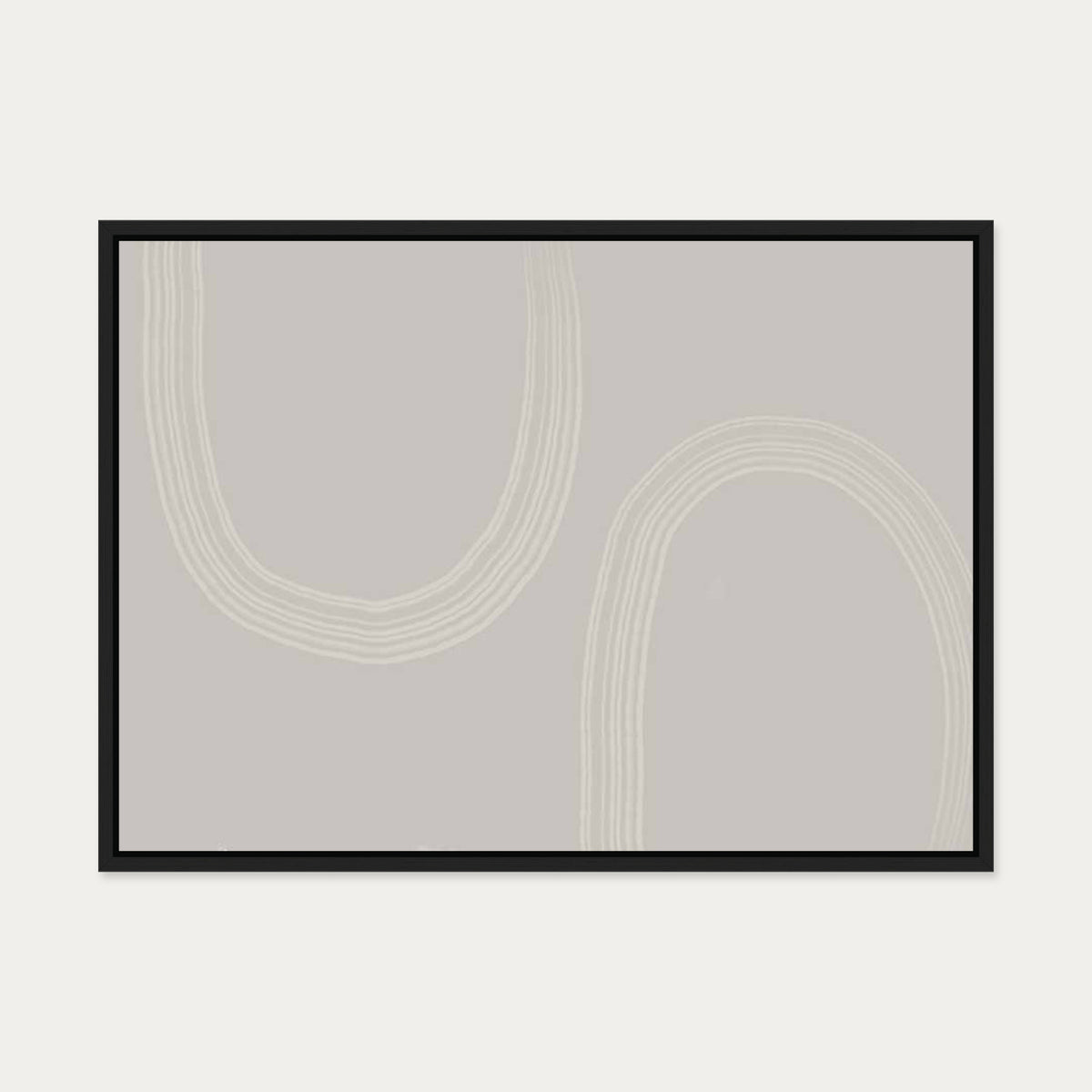 Draw The Line Canvas Art — 50 x 70 cm — Black Frame