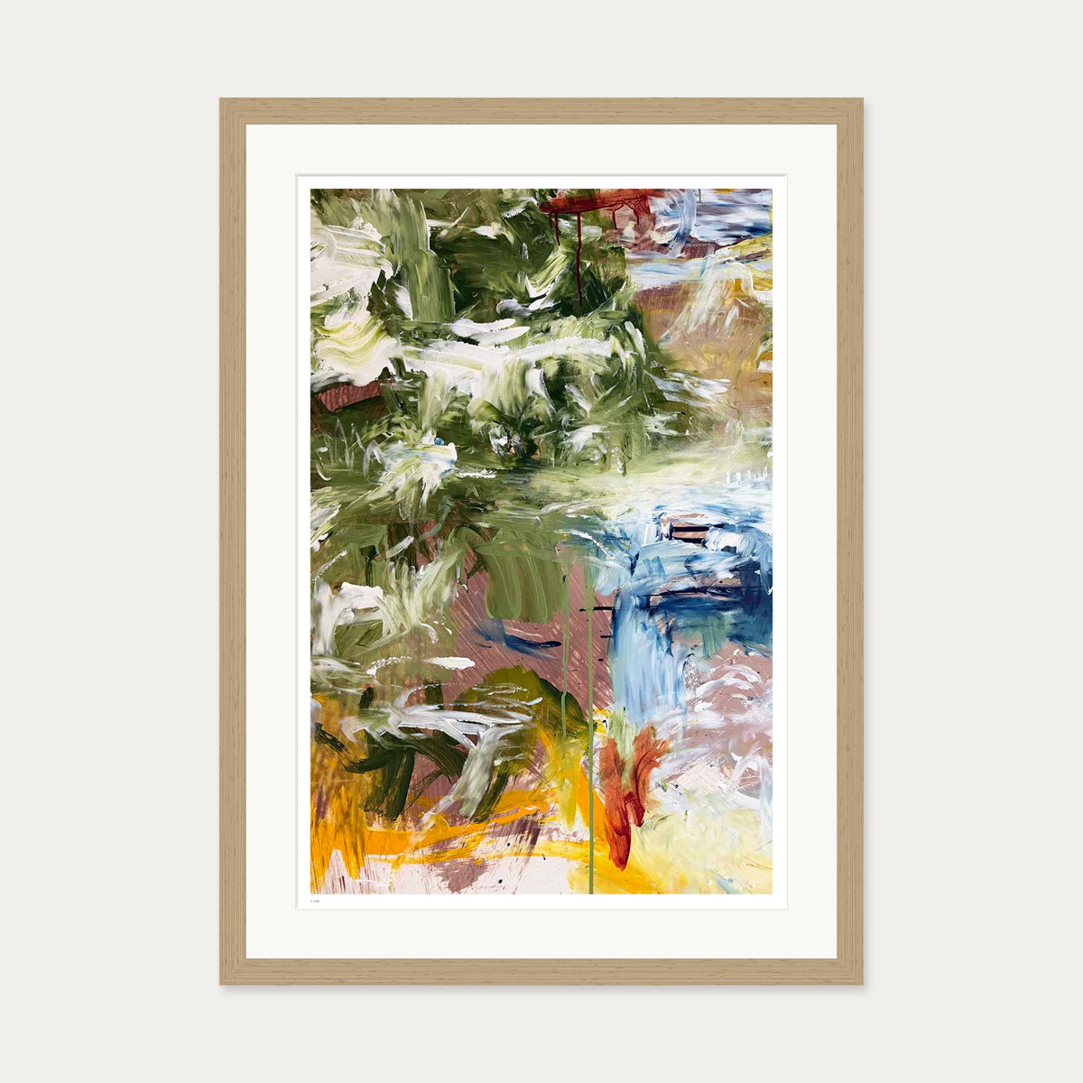 Drift Limited Edition Print — 50 x 70 cm — Oak Frame