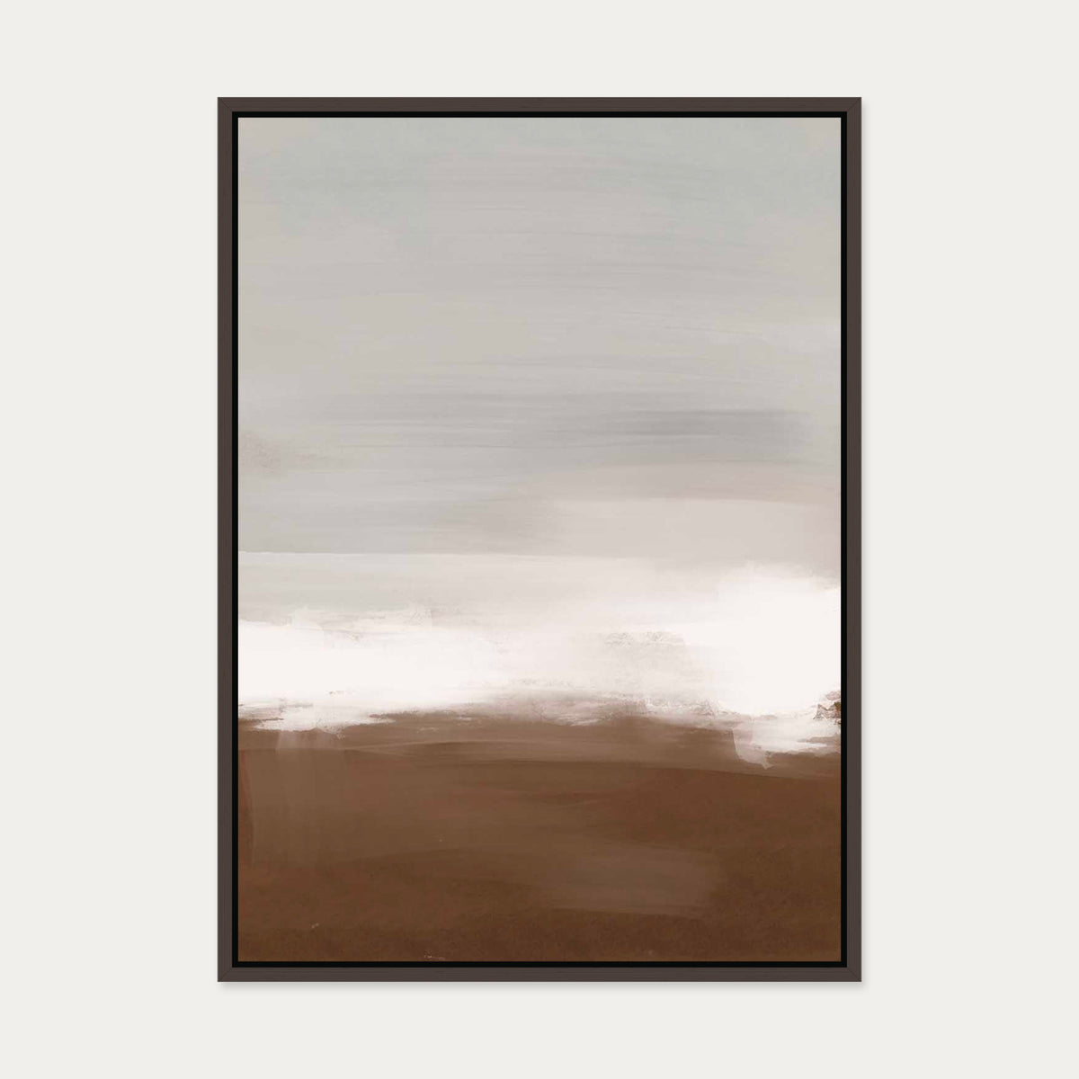 Dusk III Canvas Art — 50 x 70 cm — Brown Frame