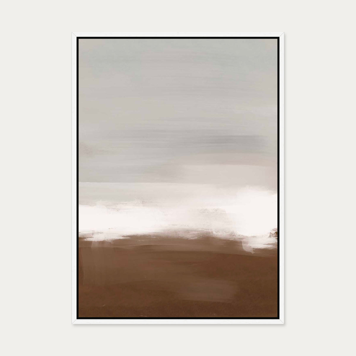 Dusk III Canvas Art — 50 x 70 cm — White Frame