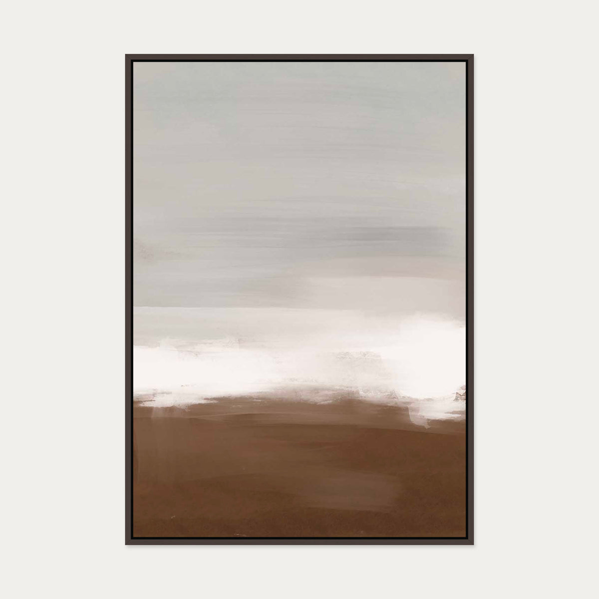 Dusk III Canvas Art — 70 x 100 cm — Brown Frame