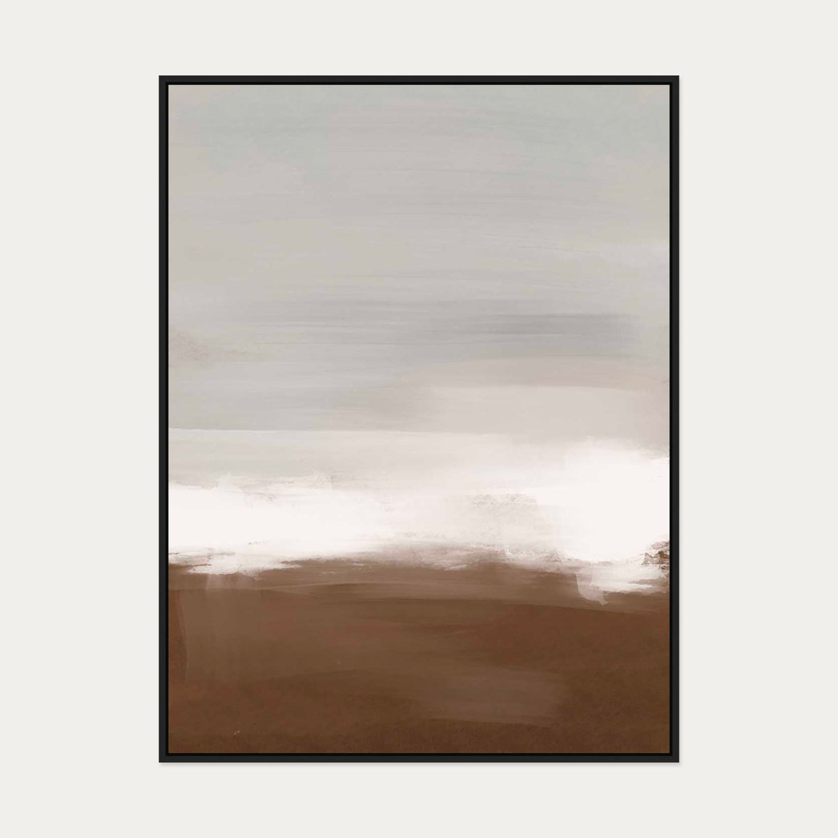 Dusk III Canvas Art — 90 x 120 cm — Black Frame