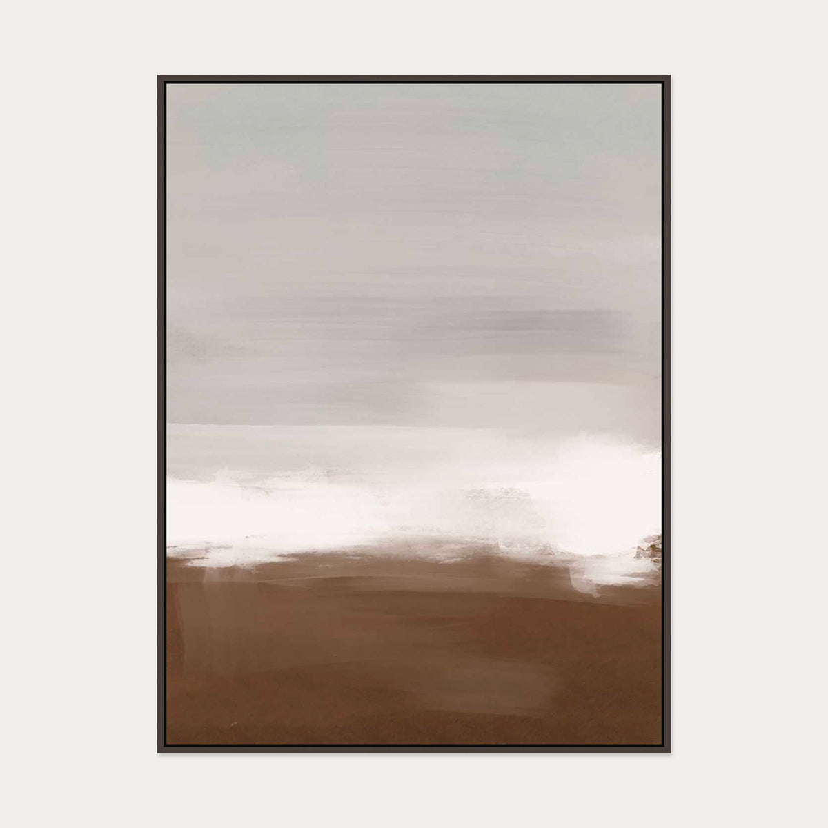 Dusk III Canvas Art — 90 x 120 cm — Brown Frame