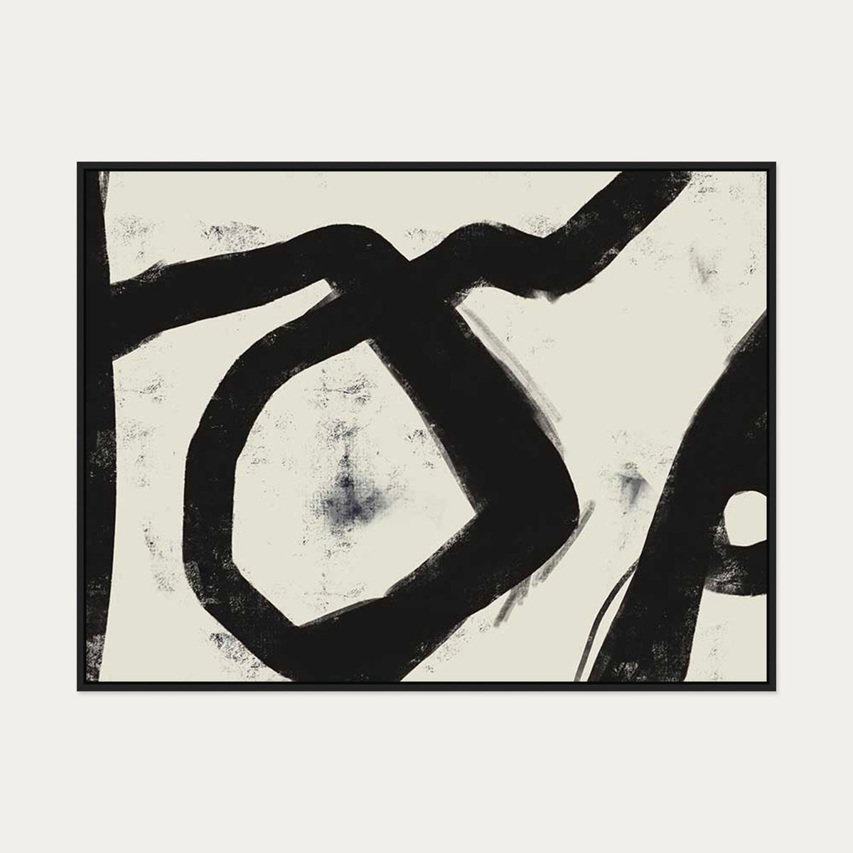 Enigma Canvas Art — 90 x 120 cm — Black Frame
