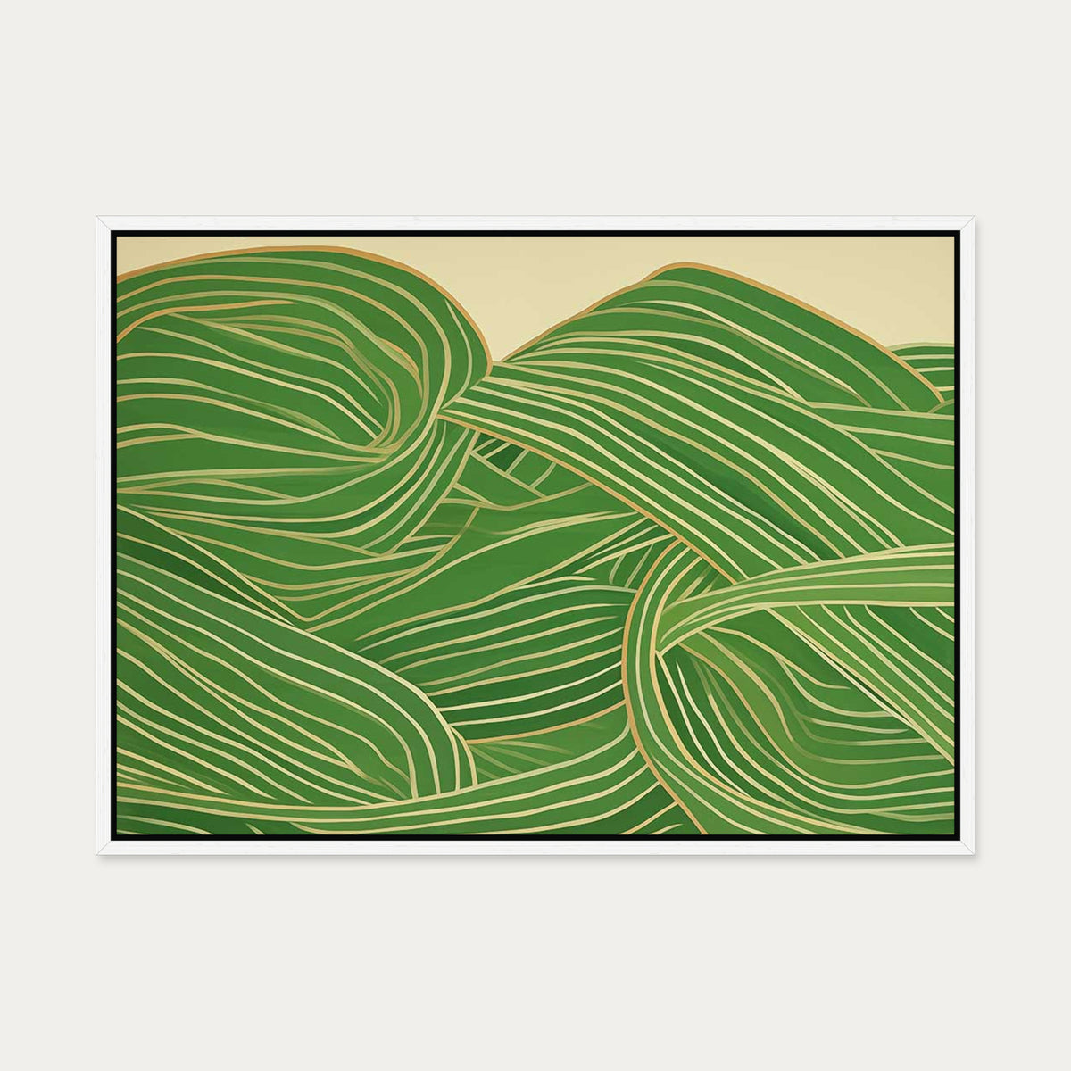 Entwined Canvas Art — 50 x 70 cm — White Frame