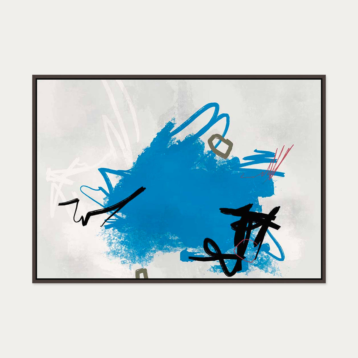 Epitome Of Youth Canvas Art — 70 x 100 cm — Brown Frame