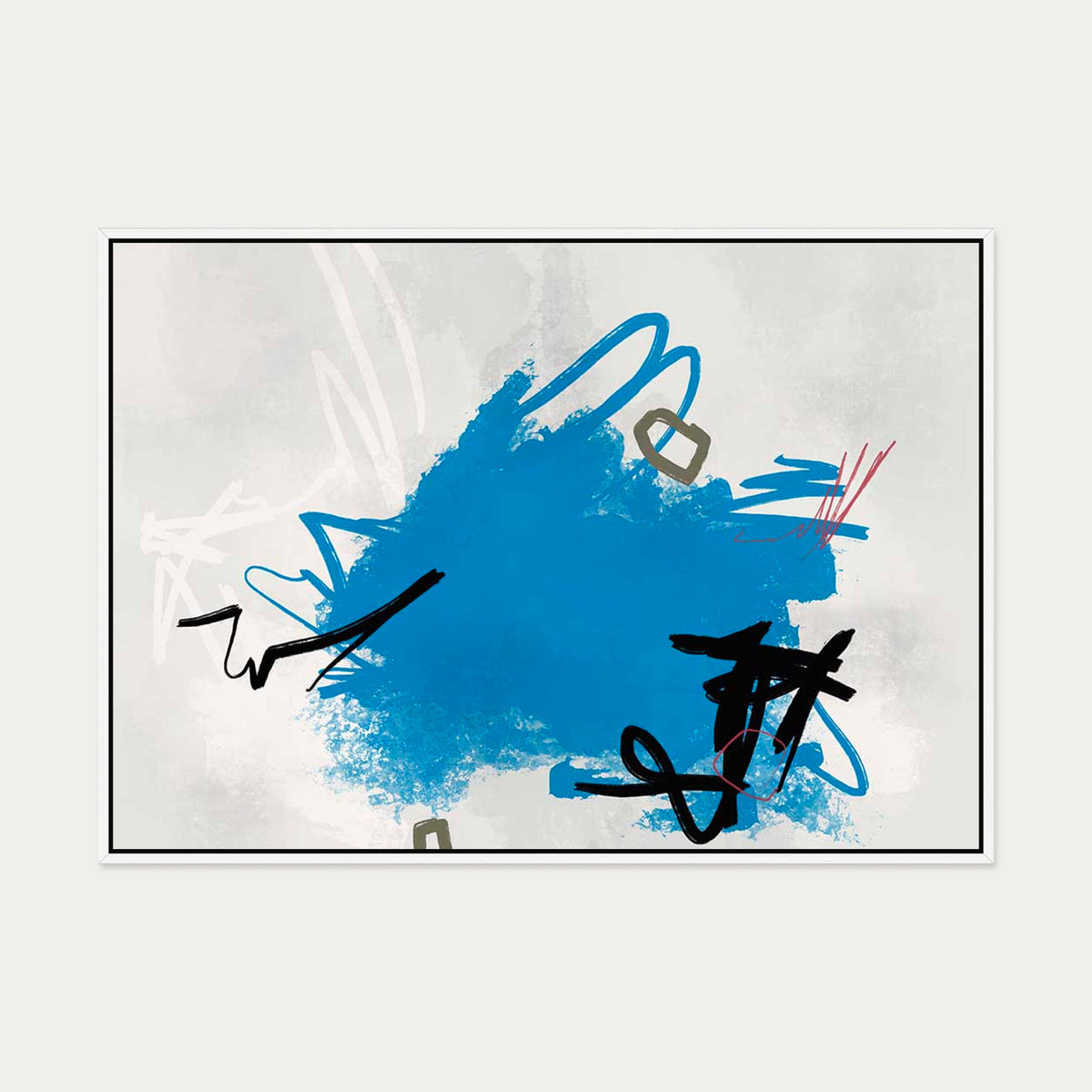 Epitome Of Youth Canvas Art — 70 x 100 cm — White Frame
