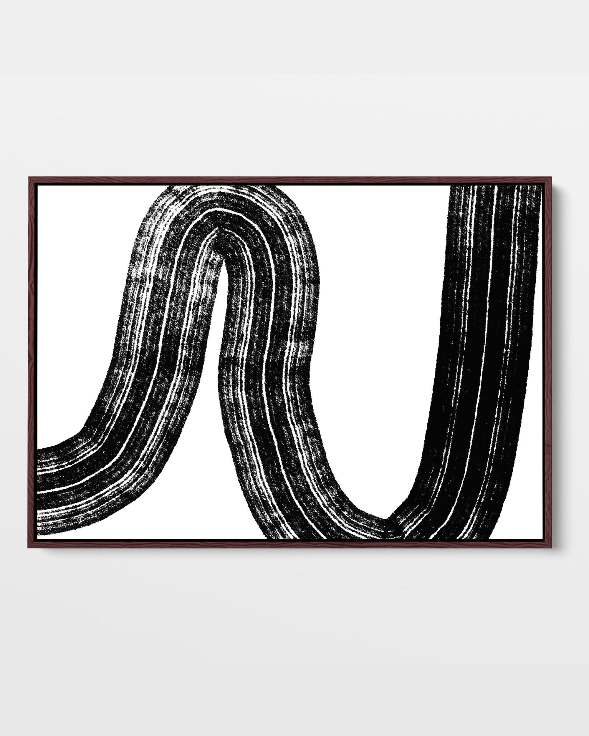 Brushed Line Canvas Art