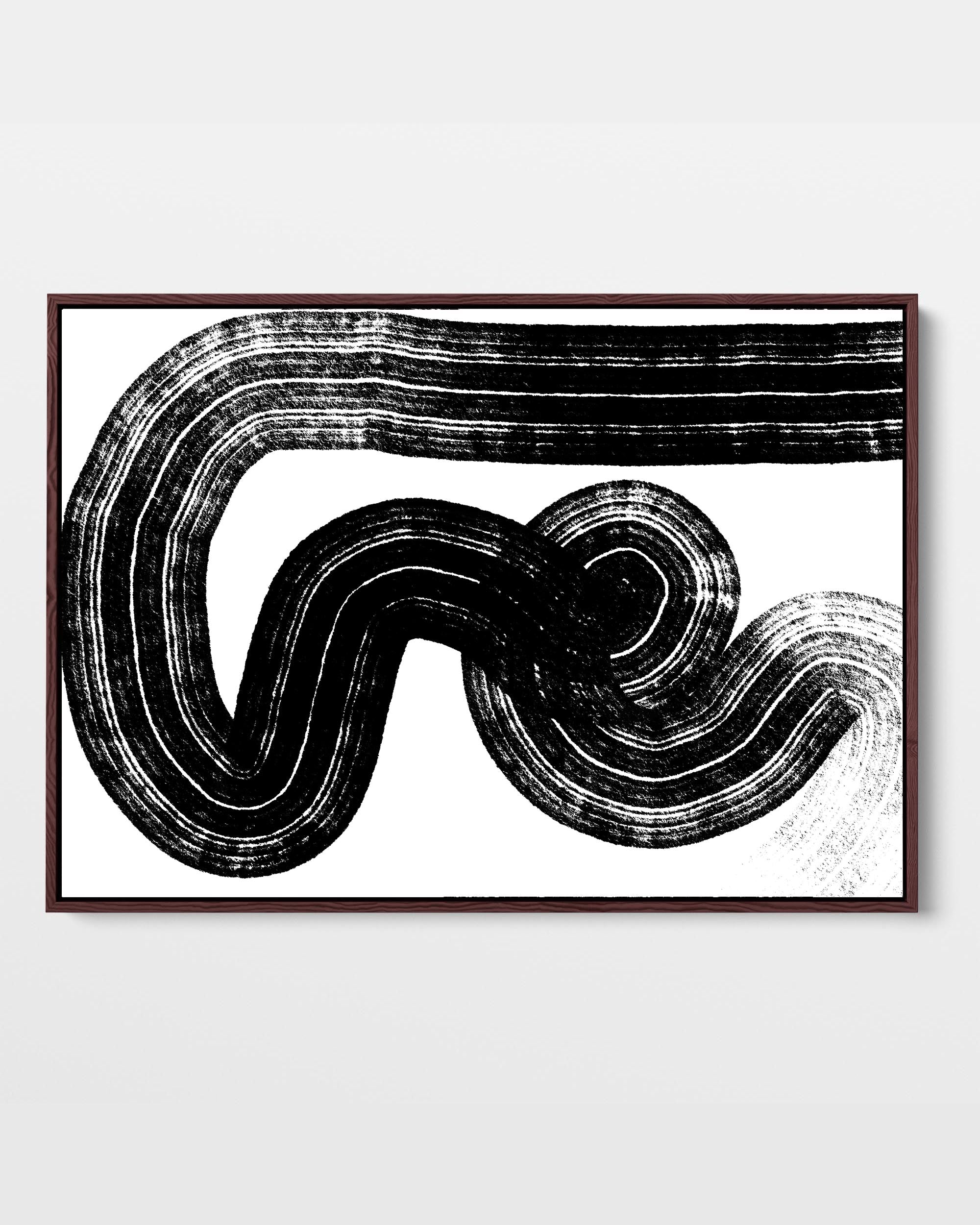 Swerve Line Canvas Art
