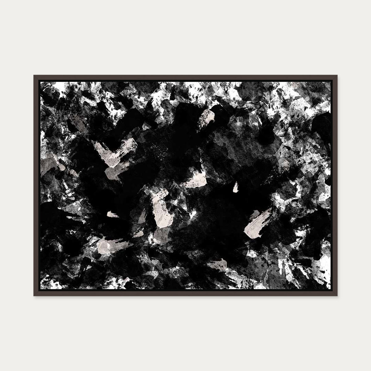 Fading Horizons Canvas Art — 50 x 70 cm — Brown Frame