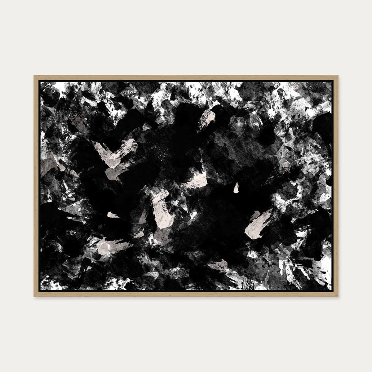 Fading Horizons Canvas Art — 50 x 70 cm — Oak Frame