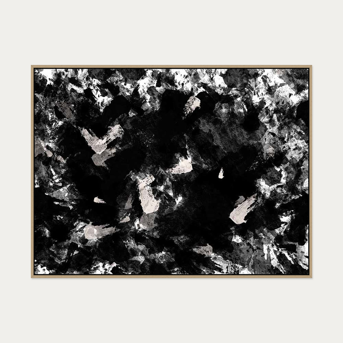 Fading Horizons Canvas Art — 90 x 120 cm — Oak Frame