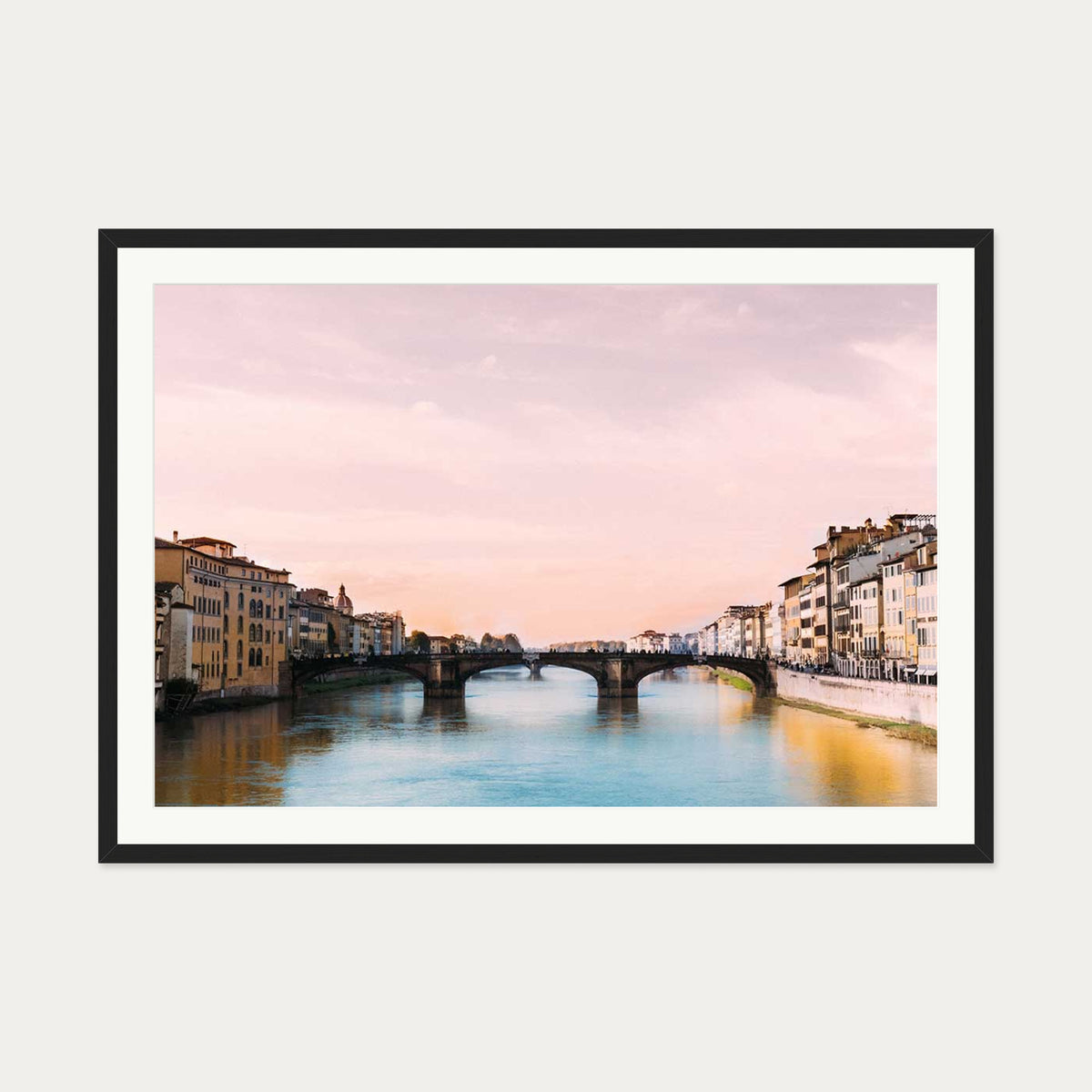 Florence Wall Art Print — 70 x 100 cm — Black Frame