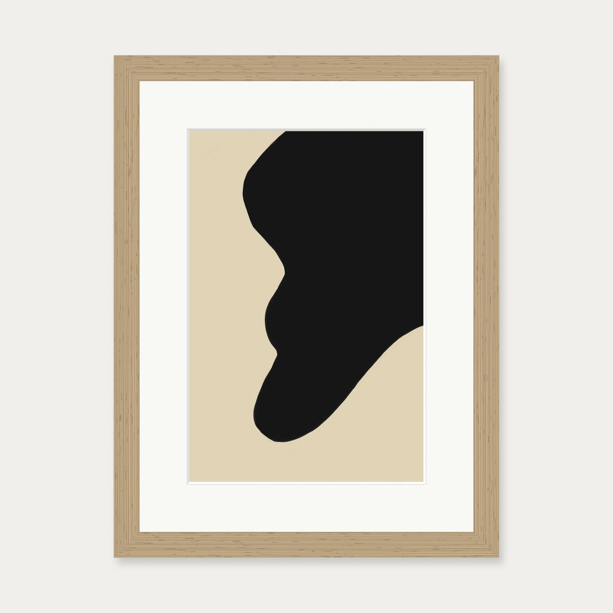 Fluid Abstract Art Print — 30 x 40 cm — Oak Frame