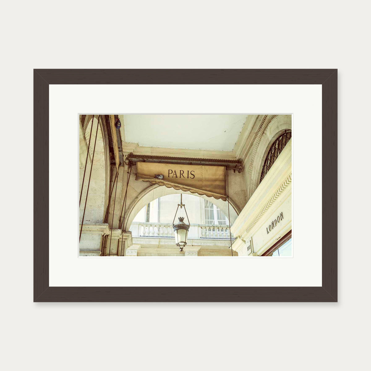 From Paris With Love Poster — 30 x 40 cm — Brown Frame