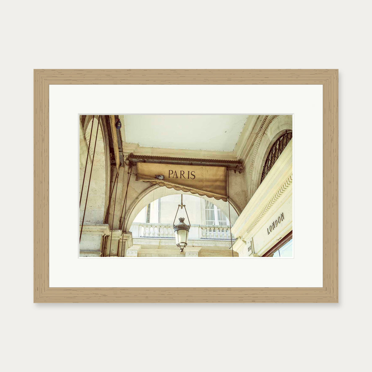 From Paris With Love Poster — 30 x 40 cm — Oak Frame
