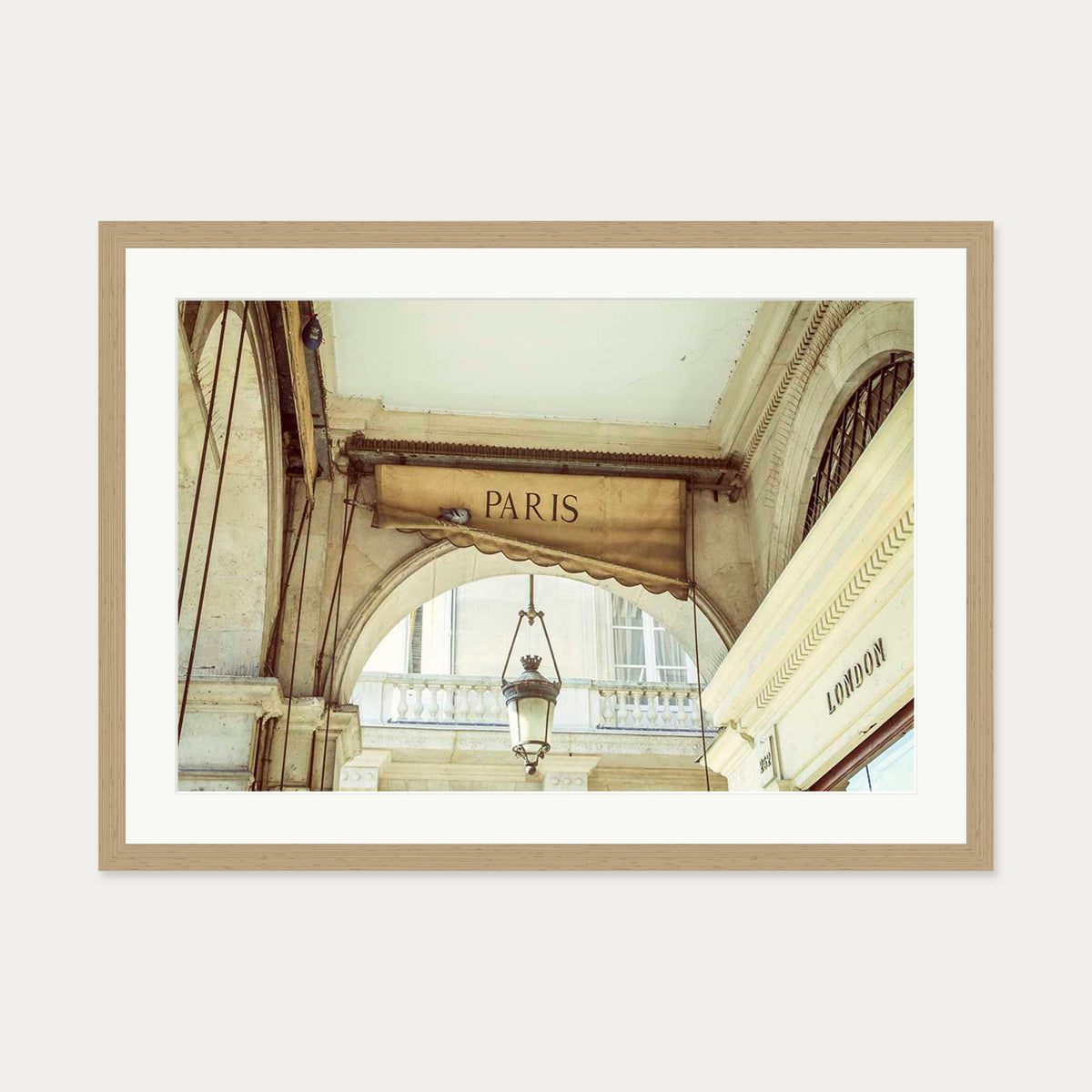 From Paris With Love Poster — 50 x 70 cm — Oak Frame