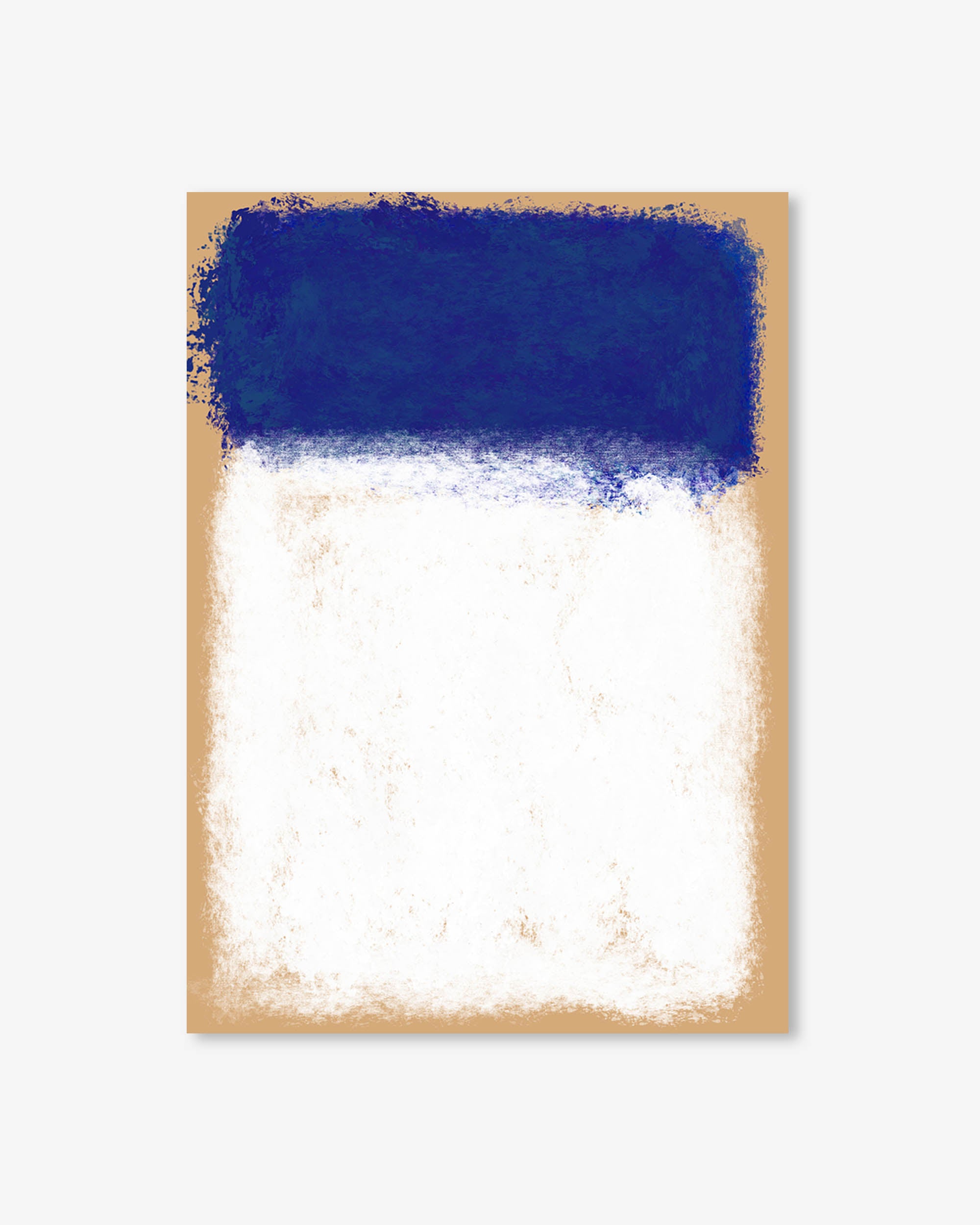 Beige On Blue Rothko Art Print