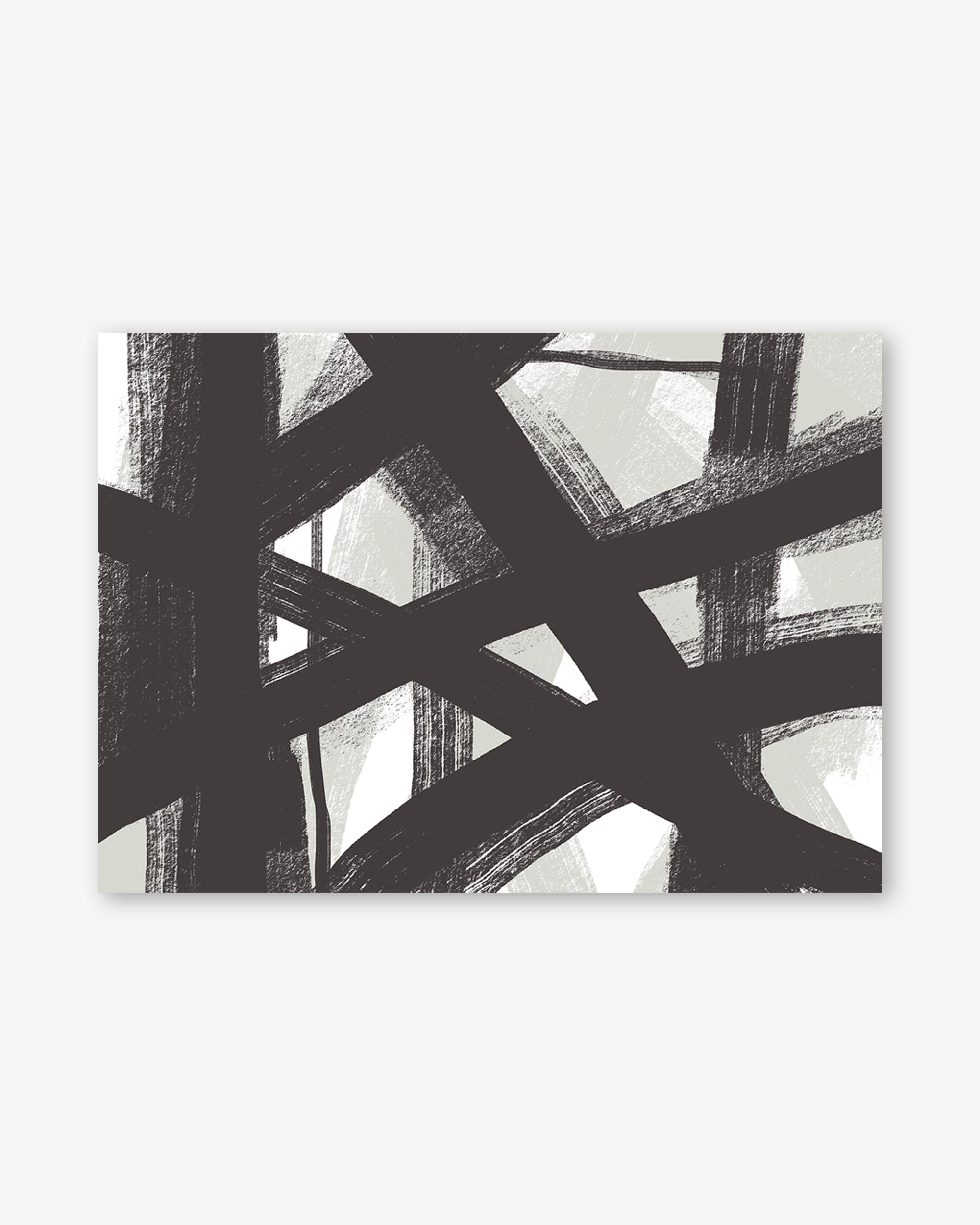 Brave Line Marks Art Print
