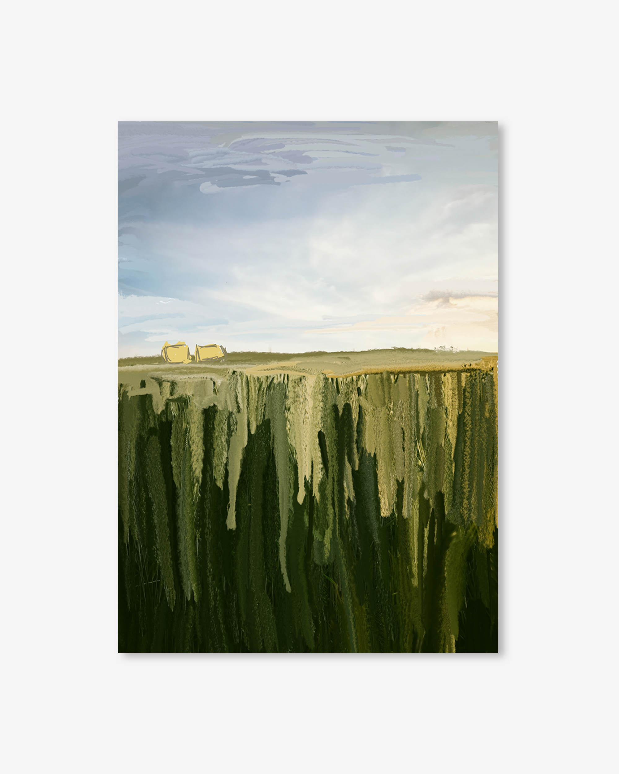 Hay Bales Art Print