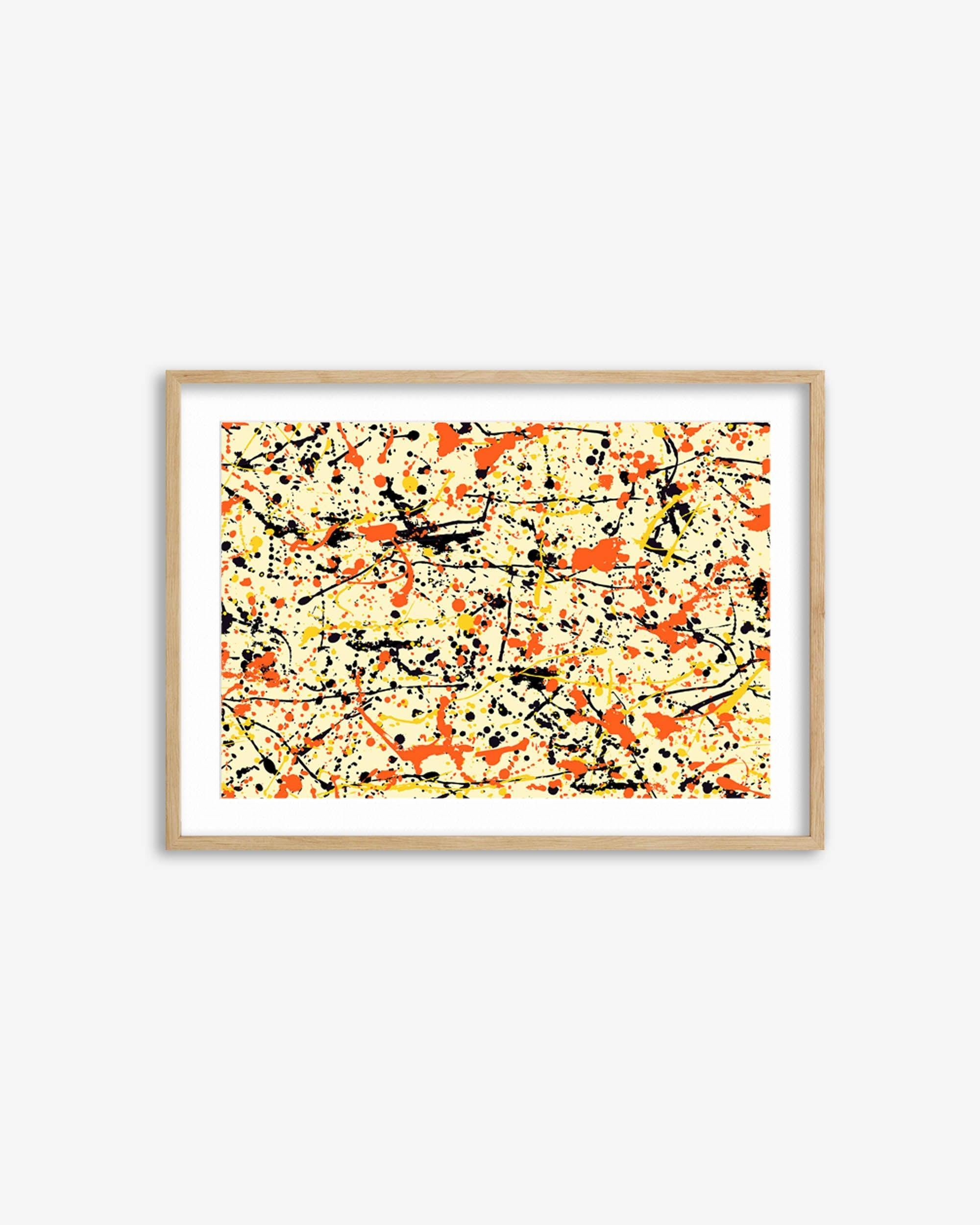Homage To Pollock IV Art Print