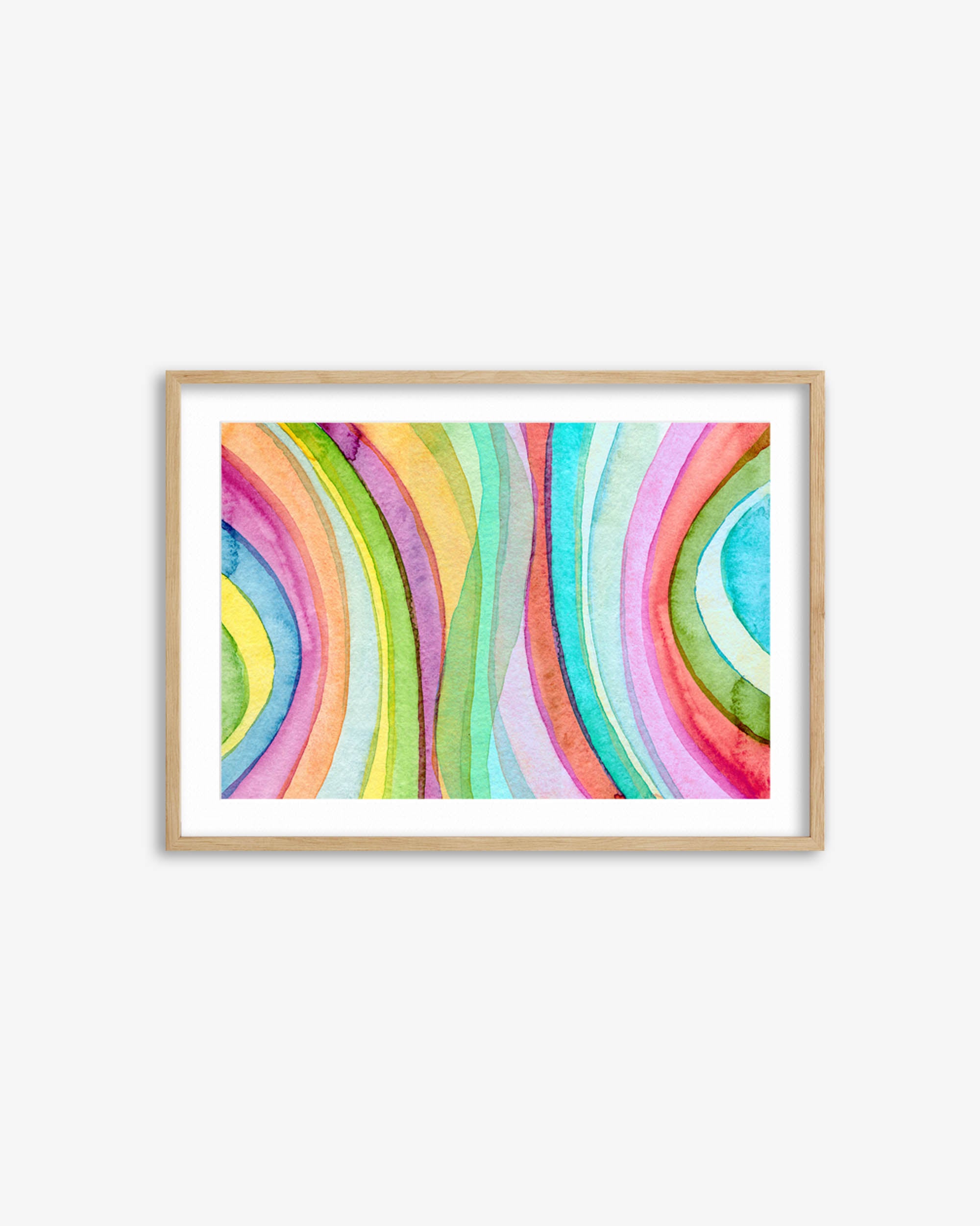 Watercolour Rainbow Art Print