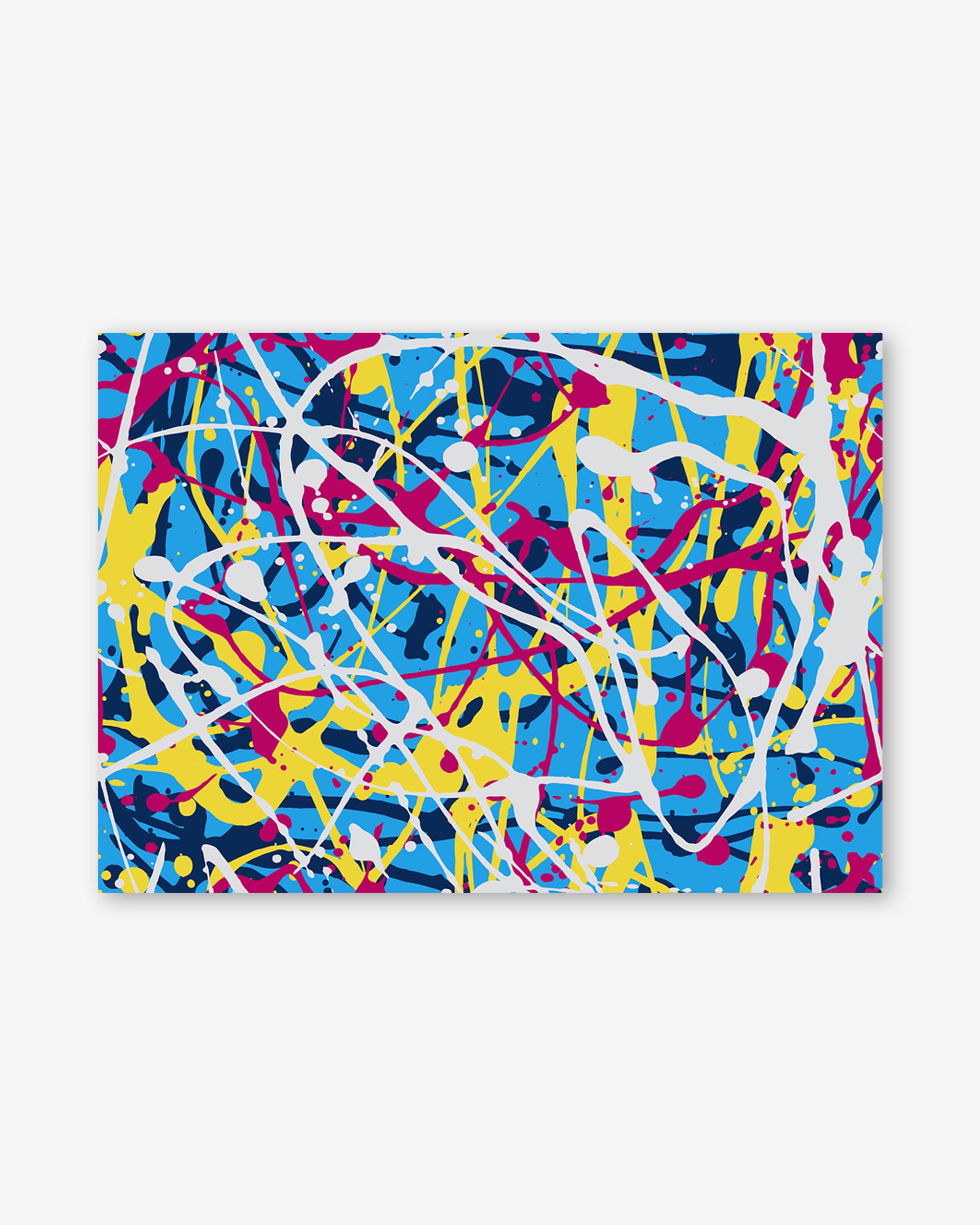 Neon Splatter Art Print