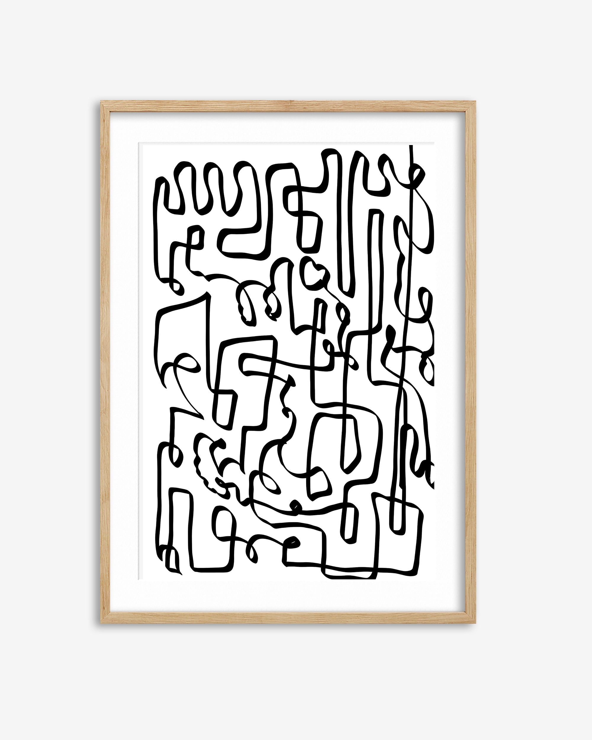 Into the Maze Abstract Art Print