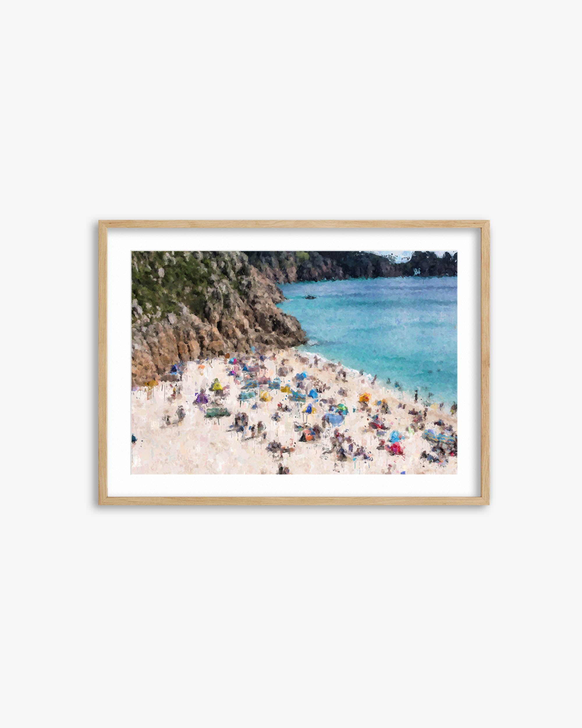 Sandy Beach Impressionist Art Print