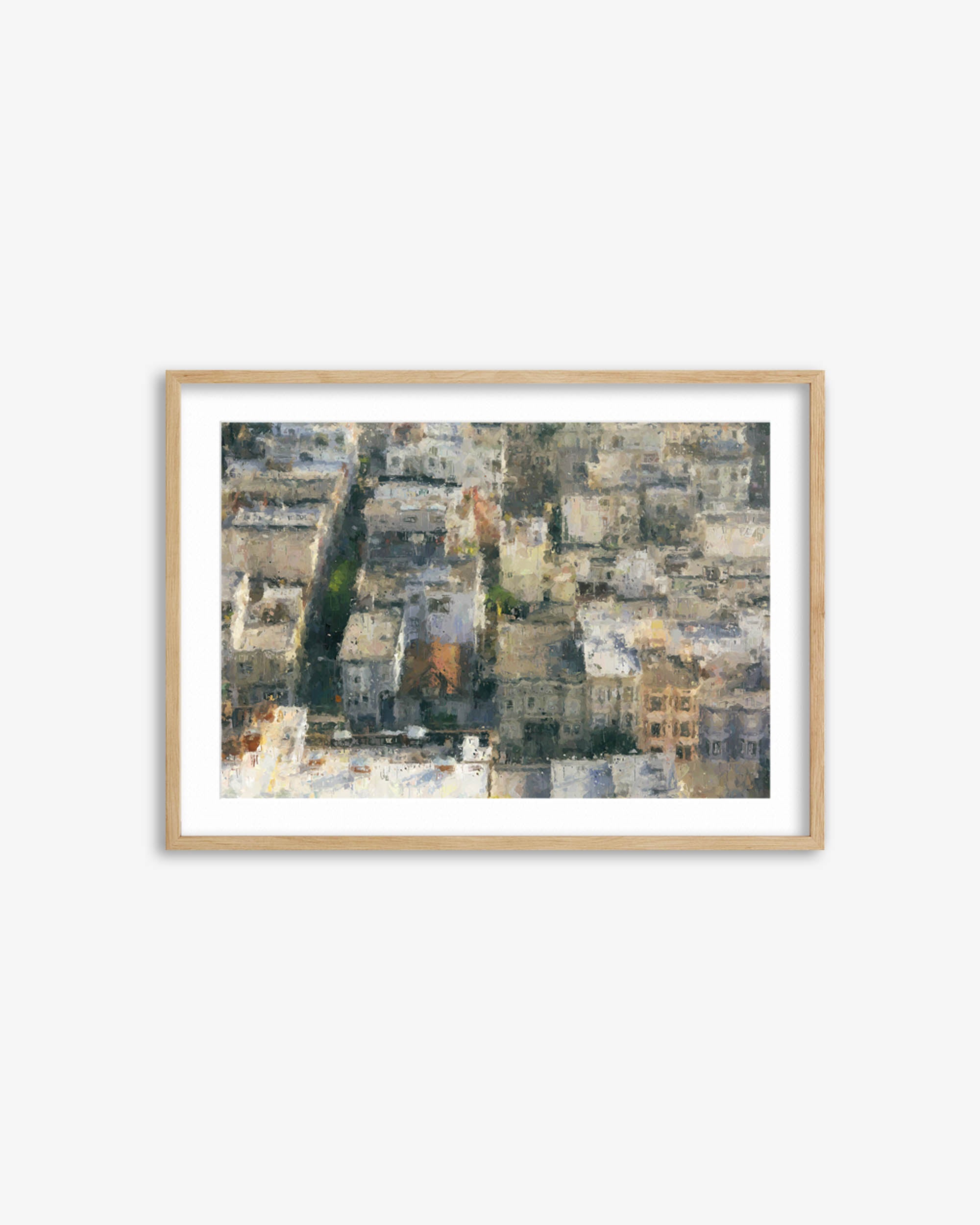 Impressionist City Rooftops Art Print