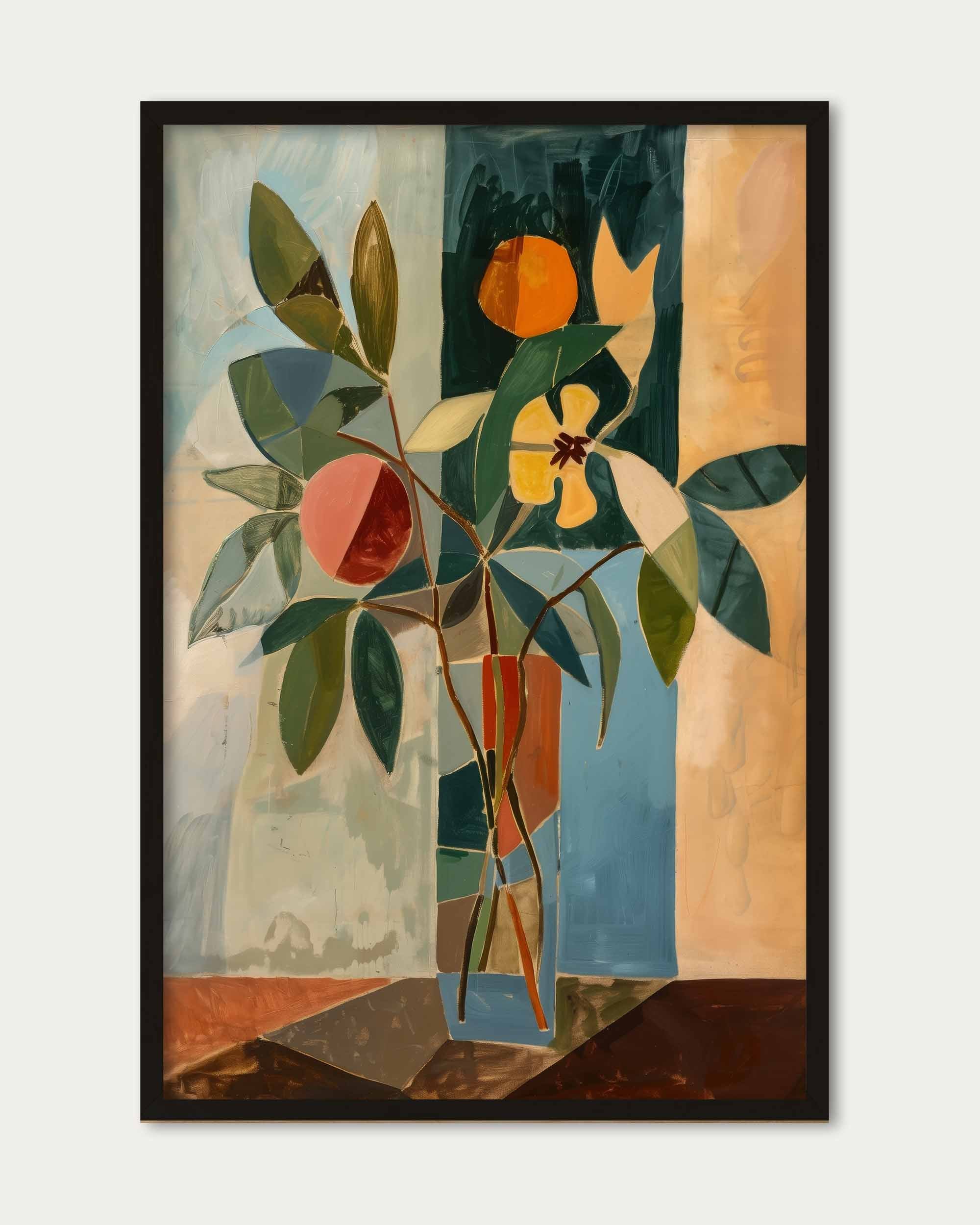 Mosaic Flowers Wall Art