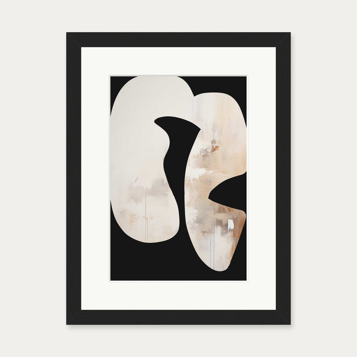 Gliding Expression III Art Print — 30 x 40 cm — Black Frame