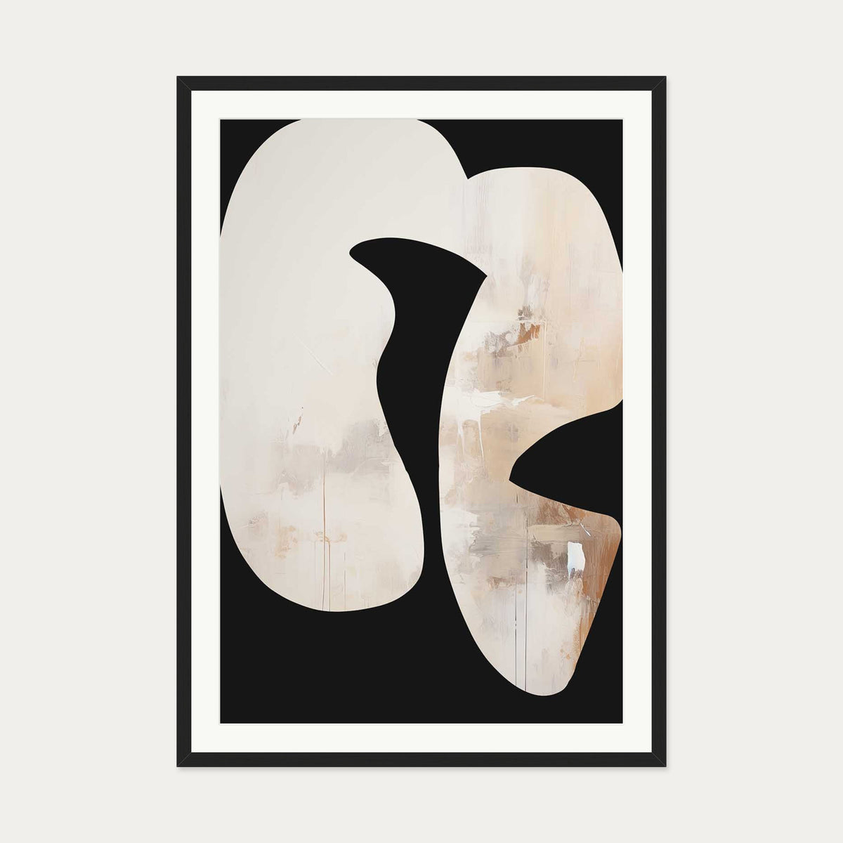 Gliding Expression III Art Print — 70 x 100 cm — Black Frame