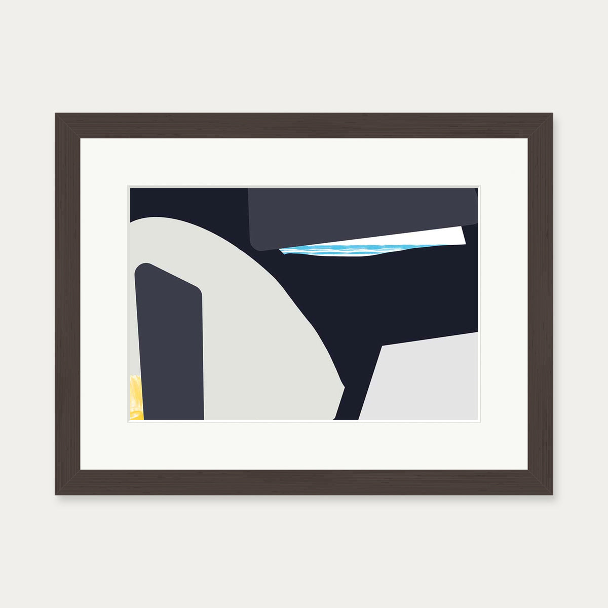 Going Places Art Print — 30 x 40 cm — Brown Frame